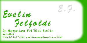 evelin felfoldi business card