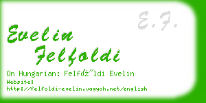 evelin felfoldi business card